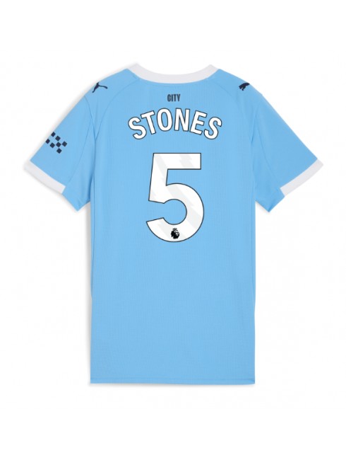 Billige Manchester City John Stones #5 Hjemmedrakt Dame 2025-26 Kortermet Billige Manchester City John Stones #5 Hjemmedrakt Dame 2025-26 Kortermet